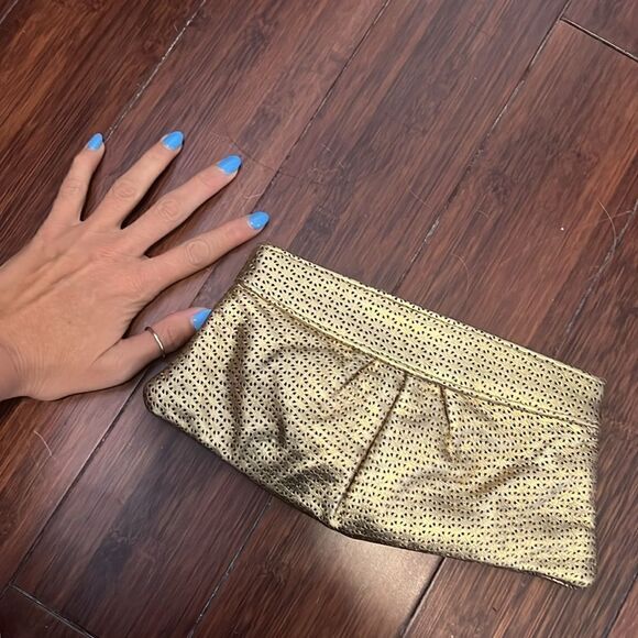 Lauren Merkin Small Clutch - Handbag Purse - BRAND NEW - Brown Metallic - Picture 2 of 4